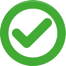 Green Round Tick - Thank You
